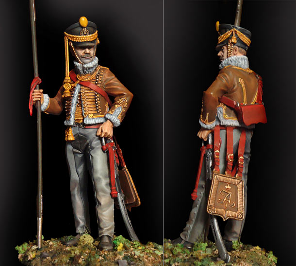 Figures: Private, Akhtyrsky hussars regt., 1812
