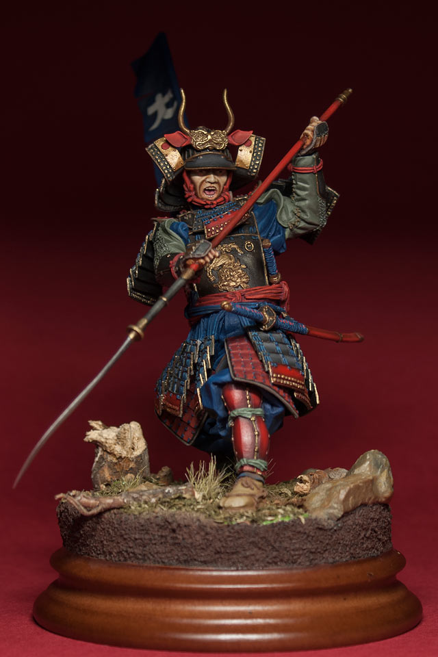 Figures: Samurai with naginata, photo #1