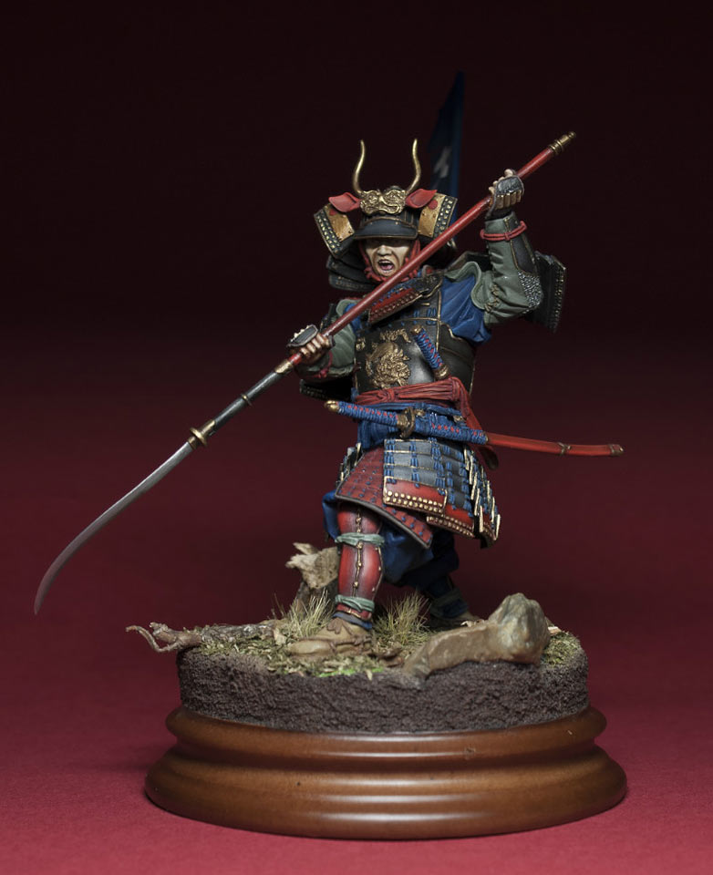 Figures: Samurai with naginata, photo #9