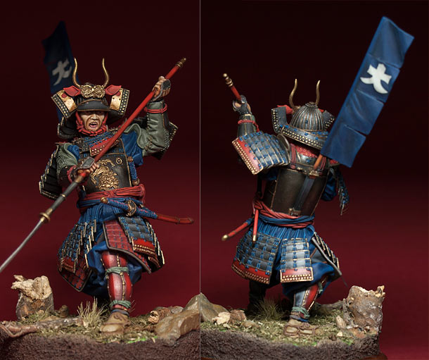 Figures: Samurai with naginata