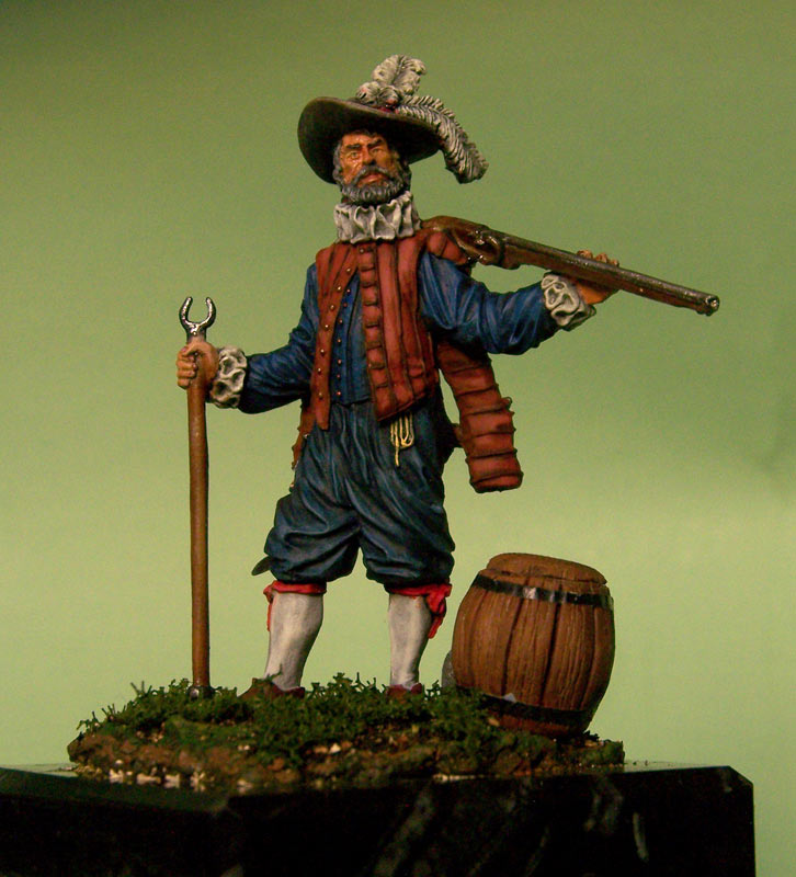 Figures: English veteran musketeer, 1588, photo #1