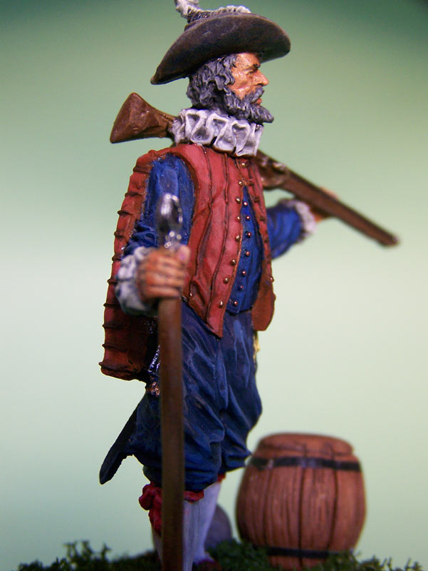 Figures: English veteran musketeer, 1588, photo #7