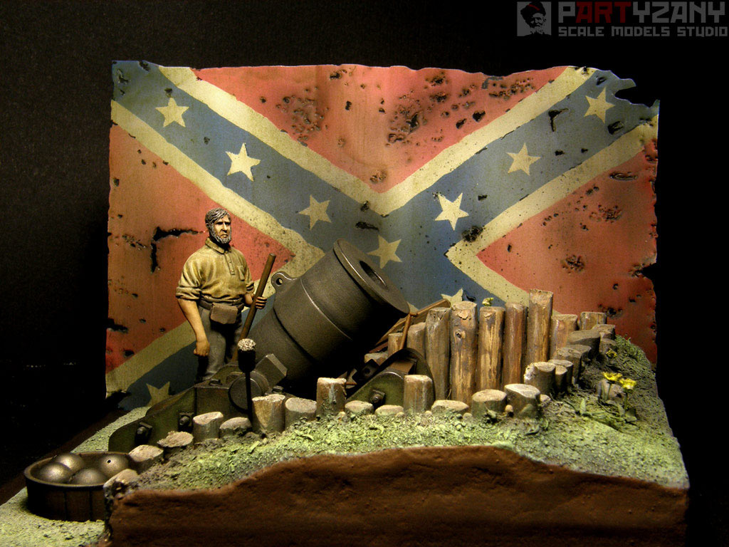 Dioramas and Vignettes: 10 Inch Seacoast Mortar (American Civil War, 1860), photo #3