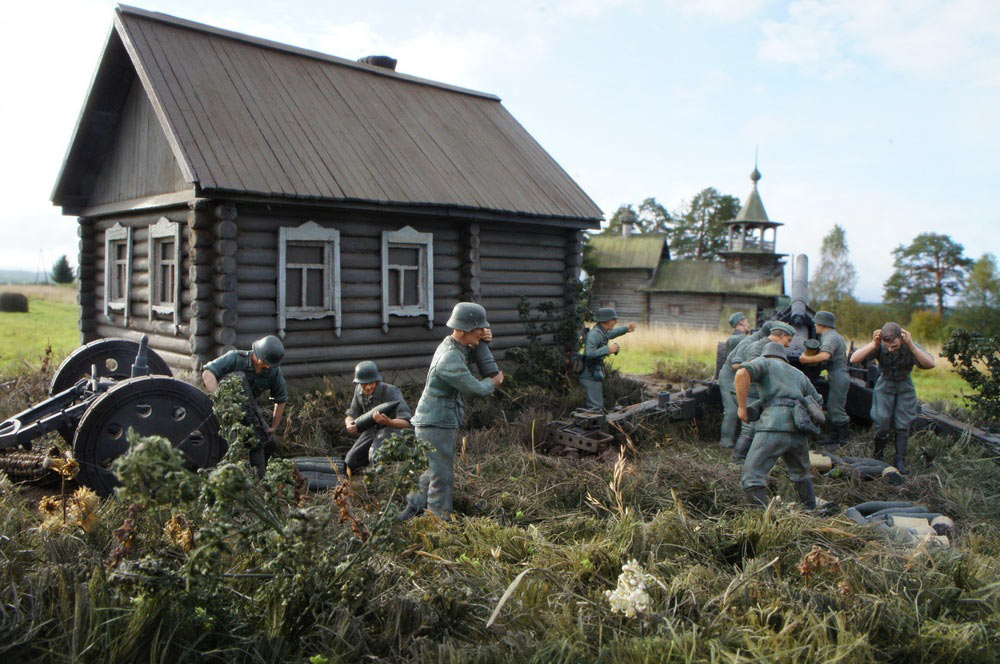 Dioramas and Vignettes: Artillerymen. Northern Russia, 1941, photo #4