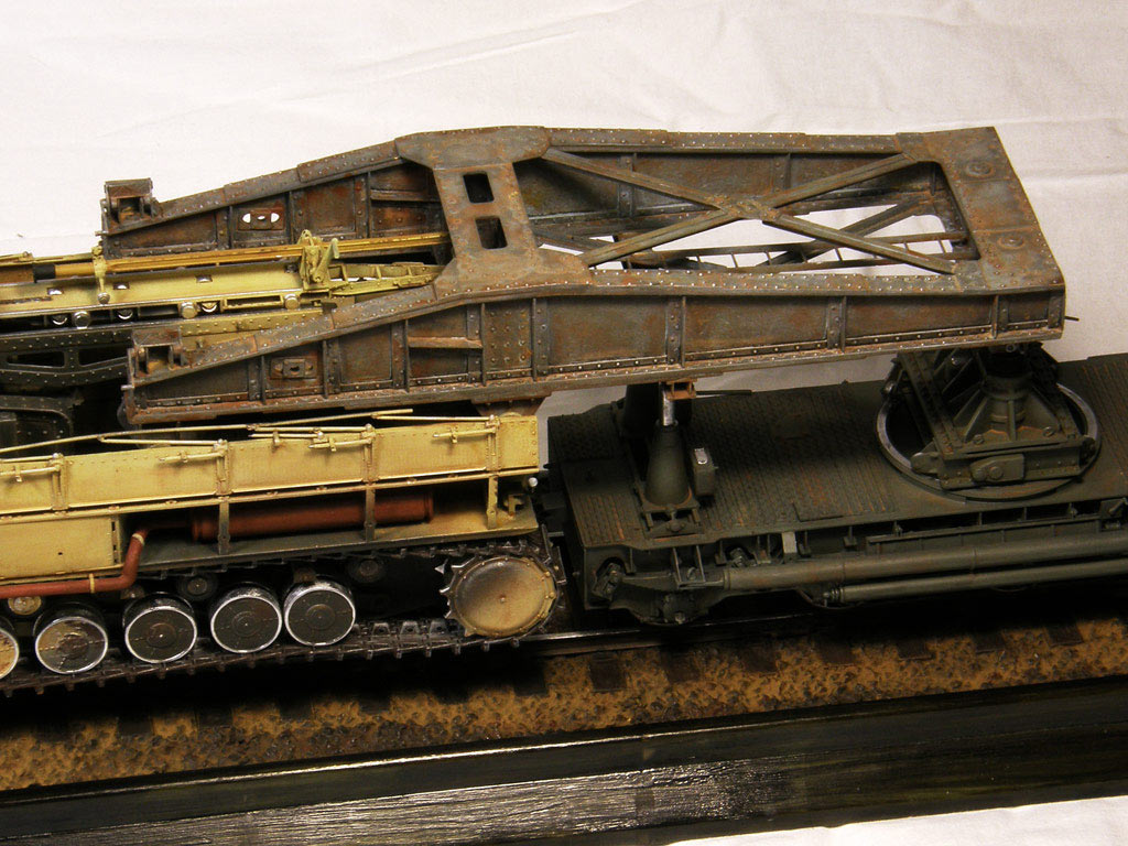 Dioramas and Vignettes: Karl-Gerät 041 on railway carrier, photo #12
