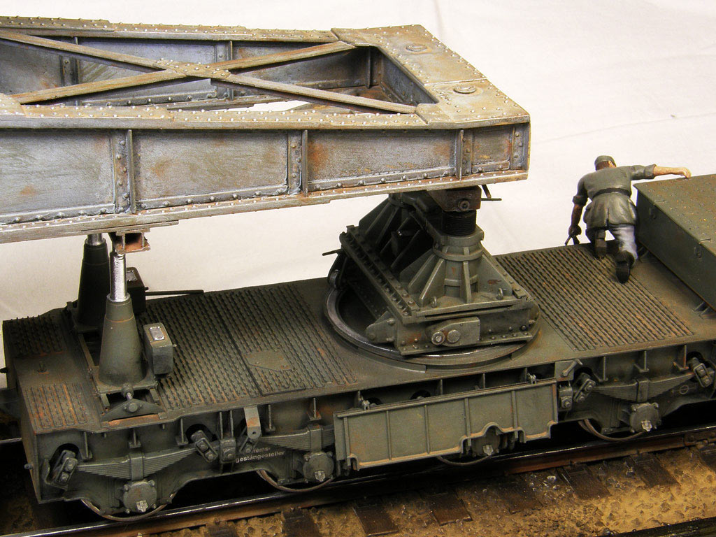 Dioramas and Vignettes: Karl-Gerät 041 on railway carrier, photo #16