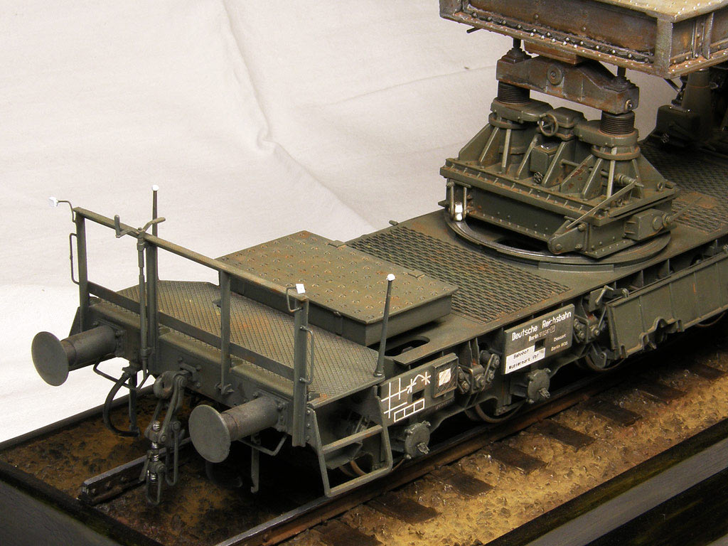 Dioramas and Vignettes: Karl-Gerät 041 on railway carrier, photo #20