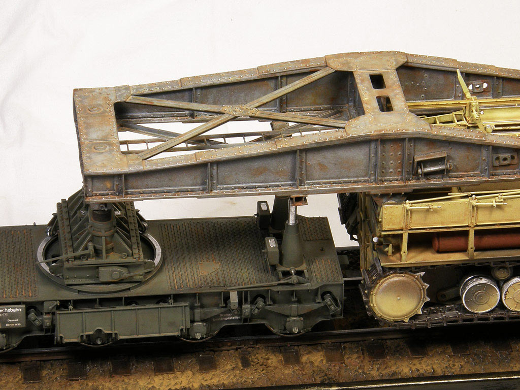 Dioramas and Vignettes: Karl-Gerät 041 on railway carrier, photo #4