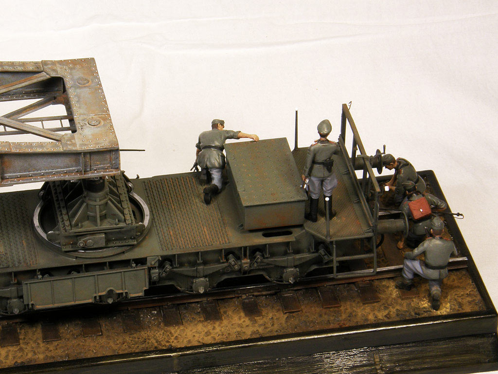 Dioramas and Vignettes: Karl-Gerät 041 on railway carrier, photo #6