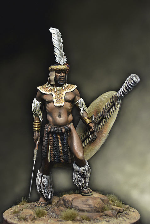 Figures: Zulu warrior, 1879, photo #1