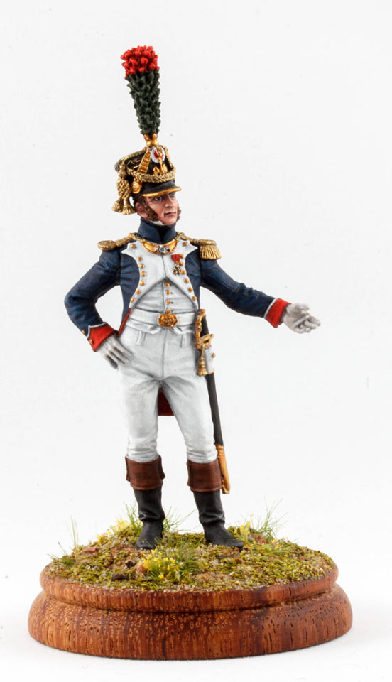 Figures: Officer, fusilier-chasseurs of Emperor's Guard, 1812-14, photo #1