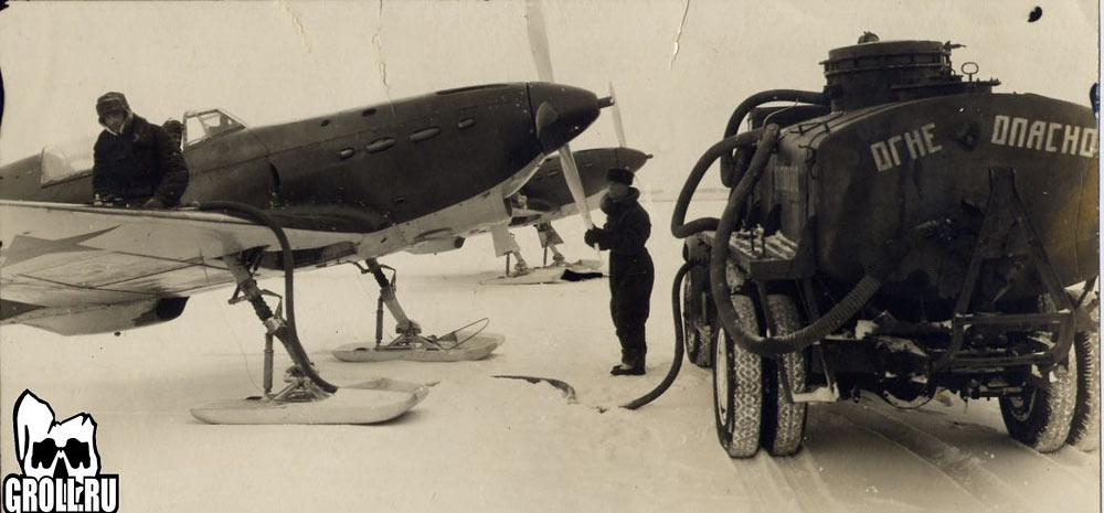 Диорамы и виньетки: Як-7А с топливозаправщиком БЗ-38, фото #20