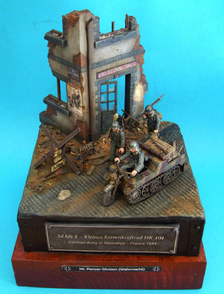 Dioramas and Vignettes: Kettenkraftrad. German Army in France, 1944, photo #5