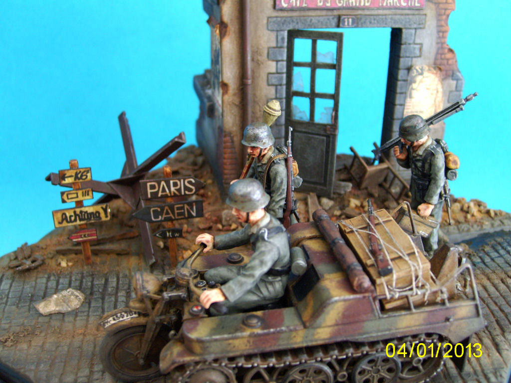 Dioramas and Vignettes: Kettenkraftrad. German Army in France, 1944, photo #6