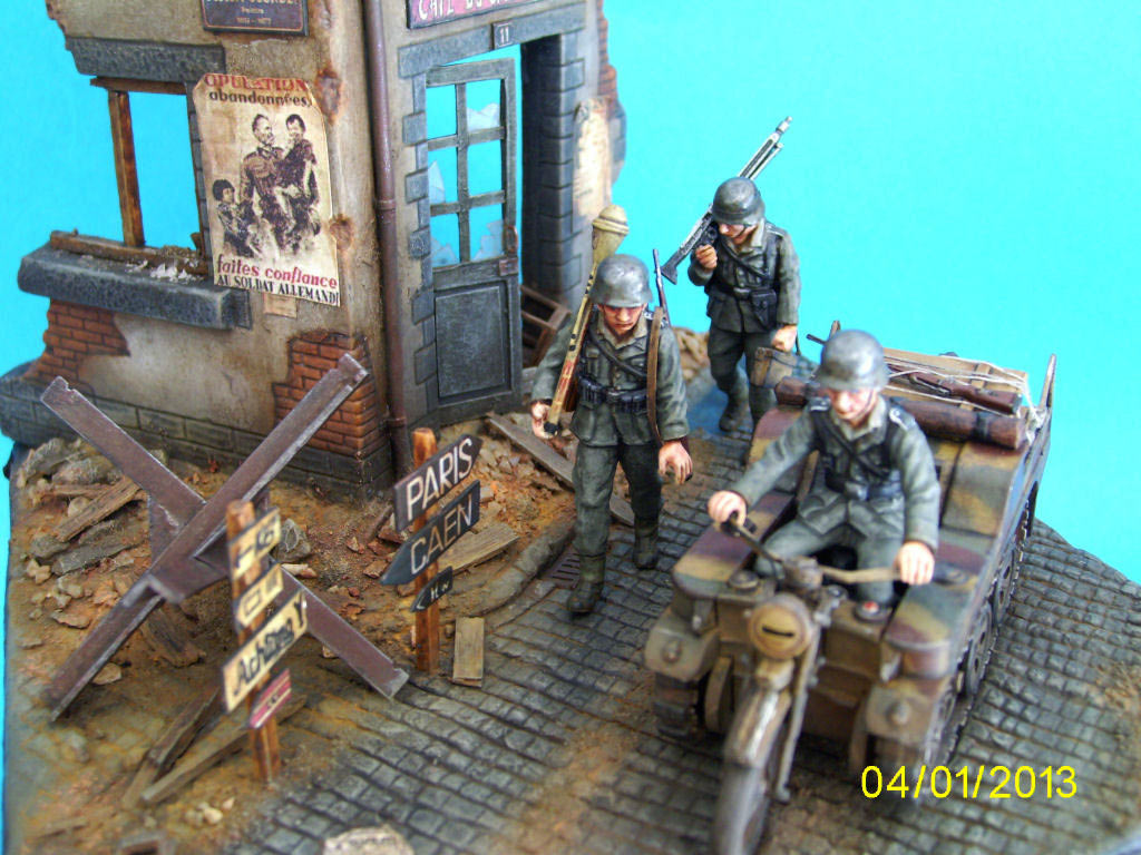 Dioramas and Vignettes: Kettenkraftrad. German Army in France, 1944, photo #7