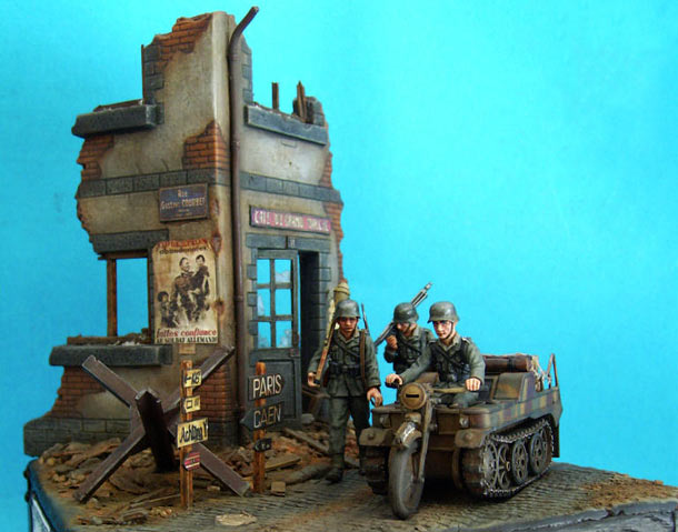 Dioramas and Vignettes: Kettenkraftrad. German Army in France, 1944