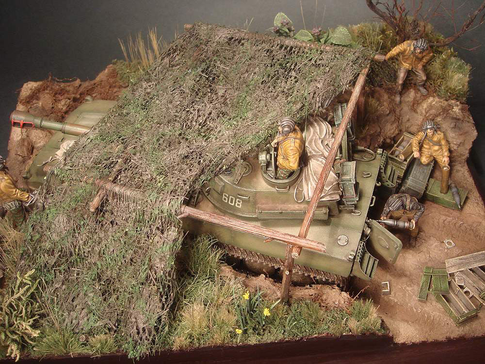 Dioramas and Vignettes: 2S1 «Gvozdika». Tactical exercises, photo #4