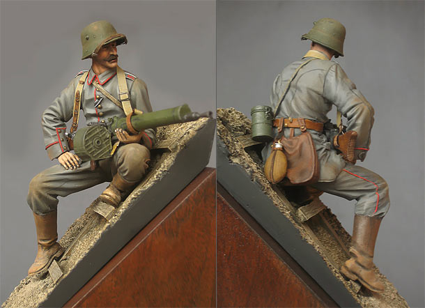 Figures: German machine gunner, 1916