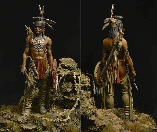 Фигурки: Воин племени черноногих.
