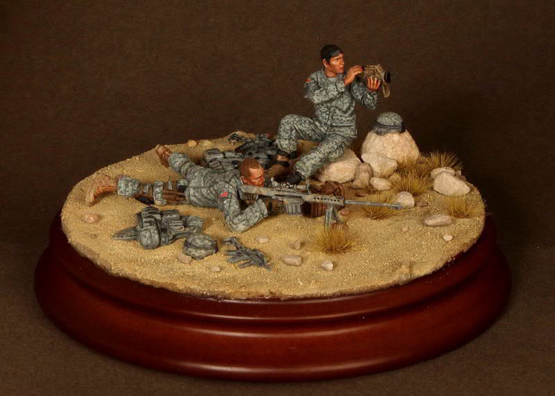Dioramas and Vignettes: Sniper pair, 82nd Airborne div., U.S. Army, photo #1