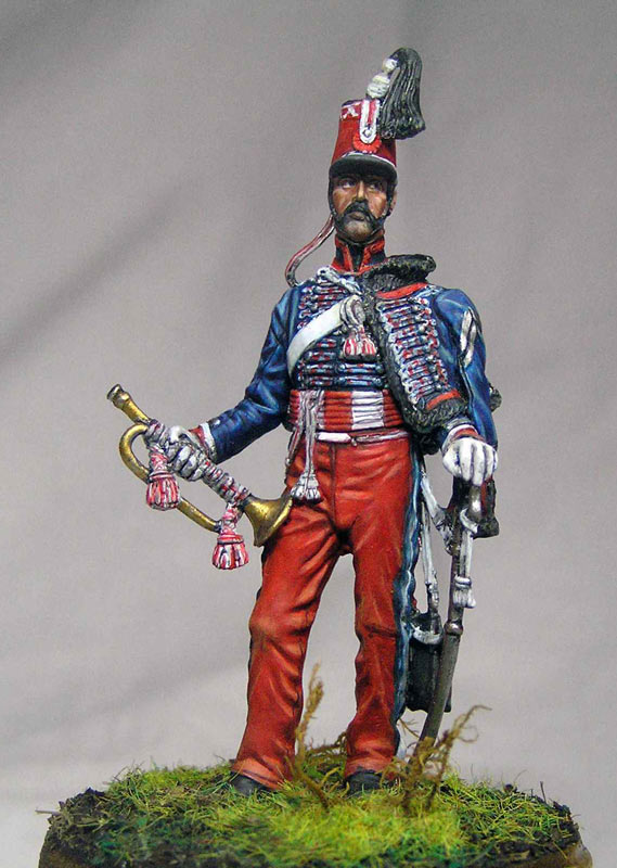 Figures: Bugler, hussars regt., Italy, 1848, photo #3