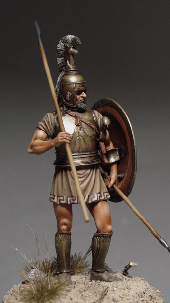 Figures: Greek hoplite, 750-650 B.C., photo #1