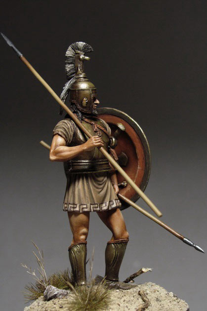 Figures: Greek hoplite, 750-650 B.C., photo #2