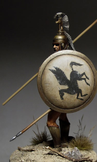 Figures: Greek hoplite, 750-650 B.C., photo #7