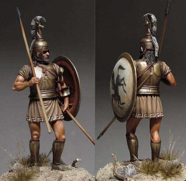 Figures: Greek hoplite, 750-650 B.C.