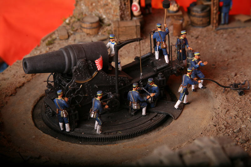 Dioramas and Vignettes: 28 cm. Japanese mortars near Port-Arthur, photo #1