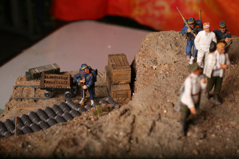 Dioramas and Vignettes: 28 cm. Japanese mortars near Port-Arthur, photo #13