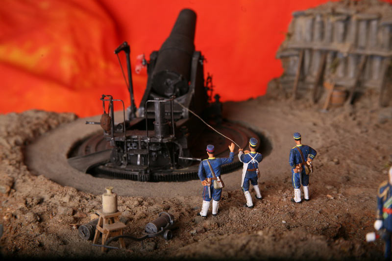 Dioramas and Vignettes: 28 cm. Japanese mortars near Port-Arthur, photo #5