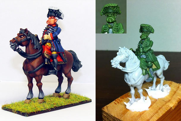 Sculpture: Seven Years' War. Prussian Leib Guards
