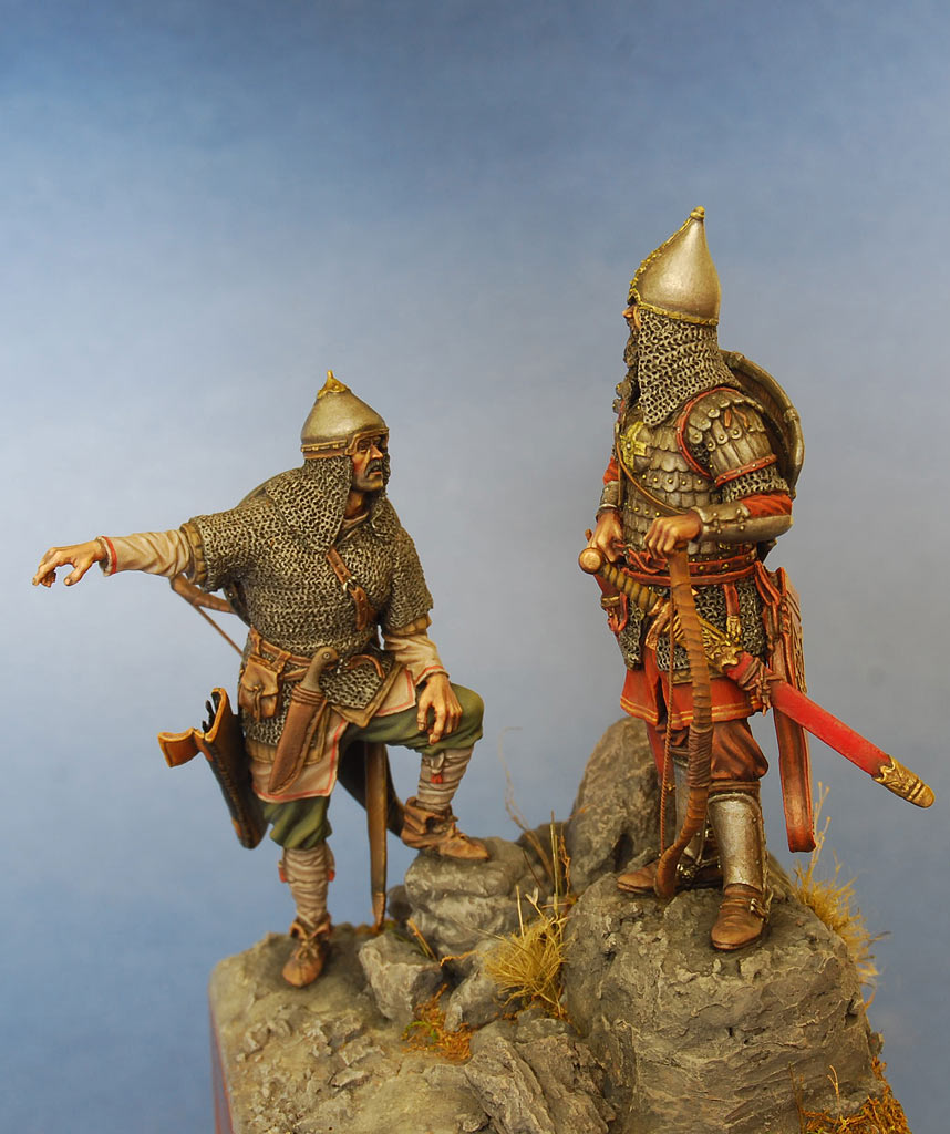 Figures: Russian warriors, mid 14th cent., photo #7