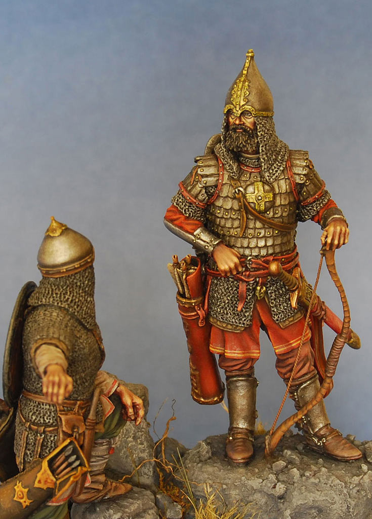 Figures: Russian warriors, mid 14th cent., photo #8