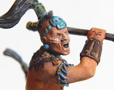 Figures: Mayan warrior, XVI cent., photo #7