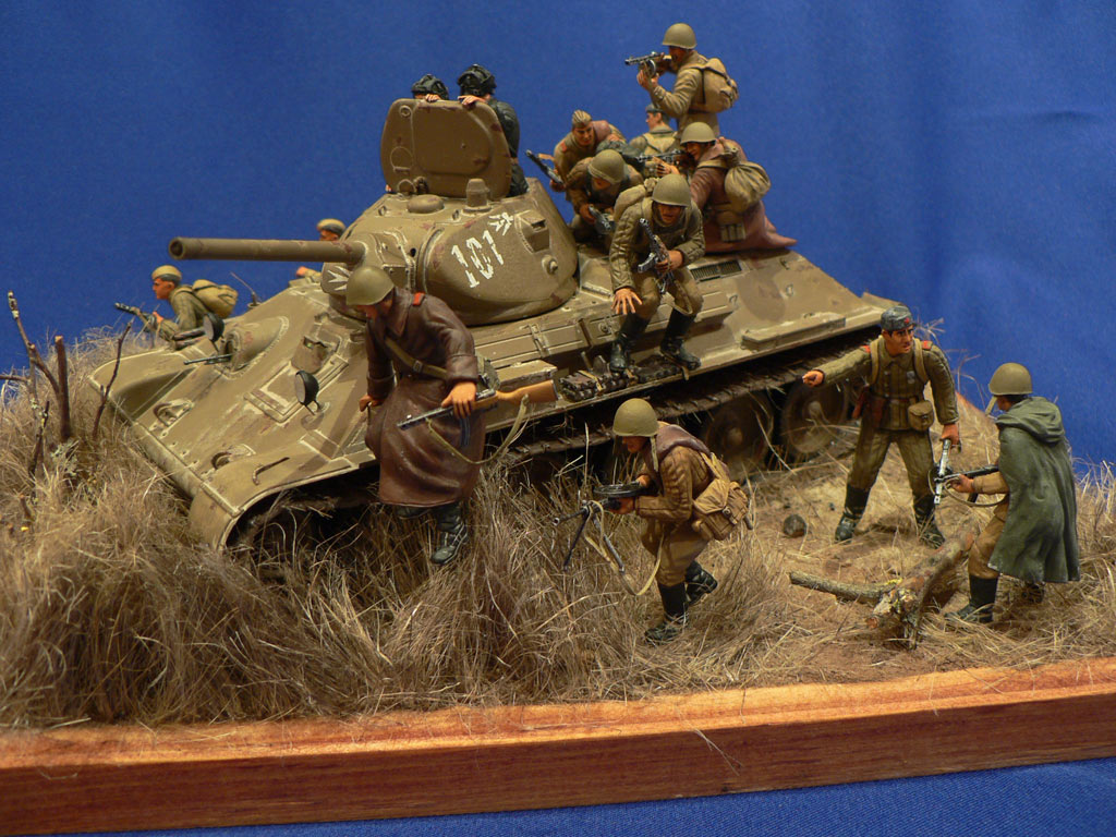 Dioramas and Vignettes: Soviet tank riders, photo #11