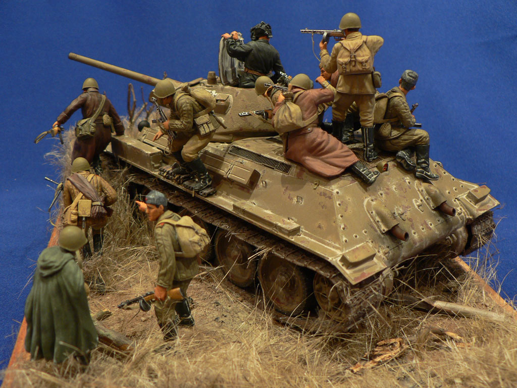 Dioramas and Vignettes: Soviet tank riders, photo #13