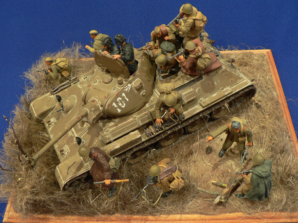 Dioramas and Vignettes: Soviet tank riders, photo #17