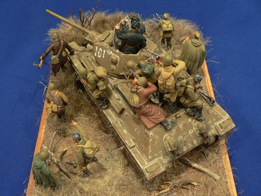 Dioramas and Vignettes: Soviet tank riders, photo #18