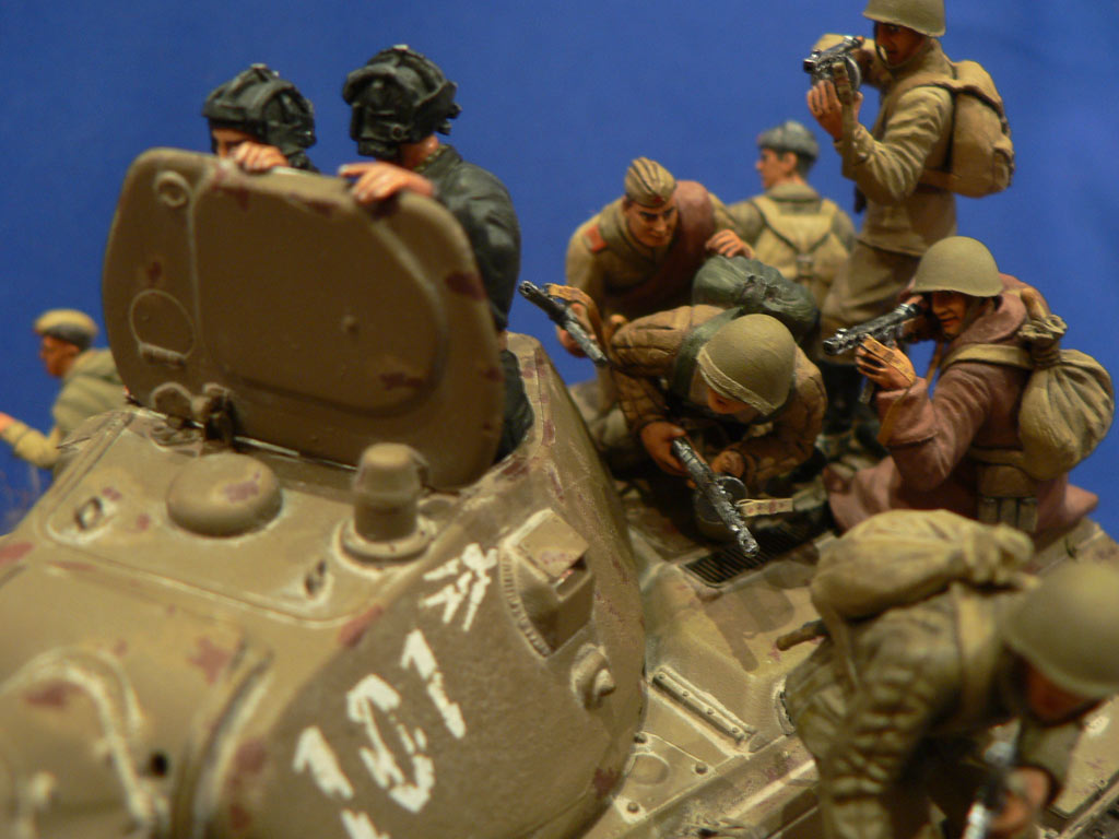 Dioramas and Vignettes: Soviet tank riders, photo #24