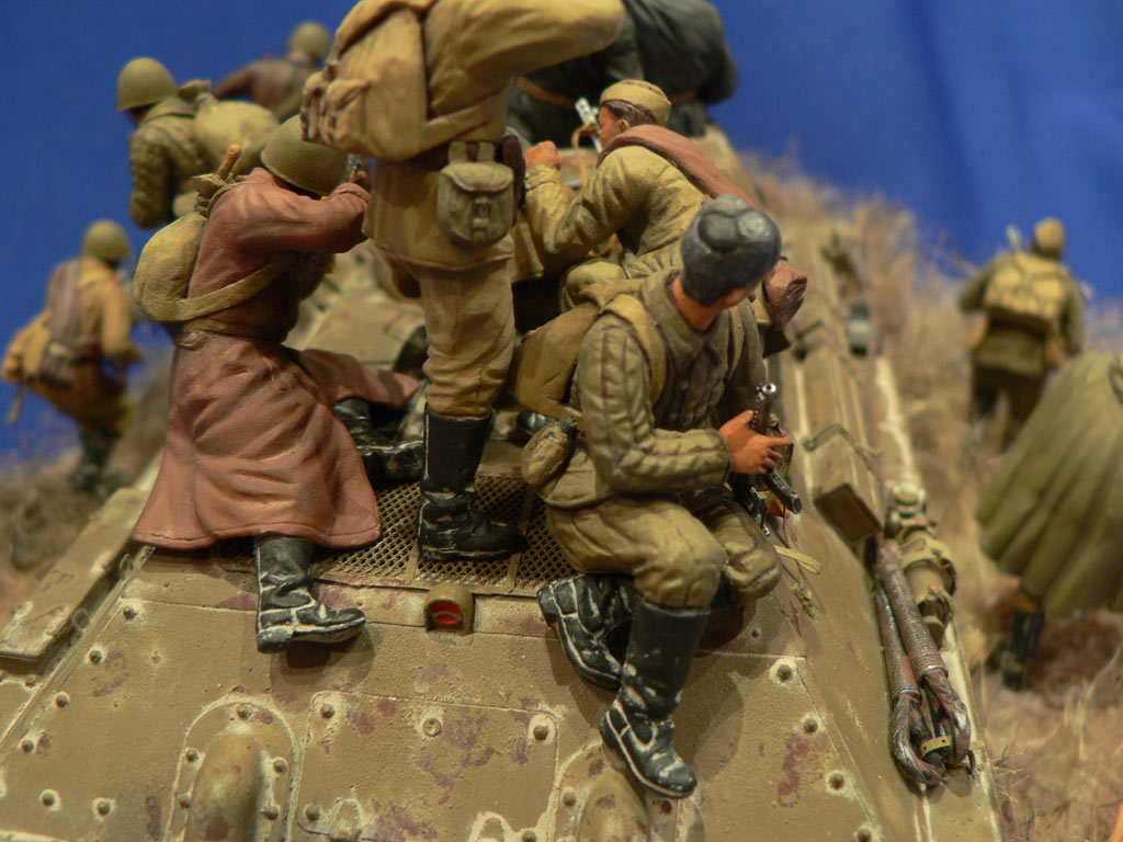 Dioramas and Vignettes: Soviet tank riders, photo #25