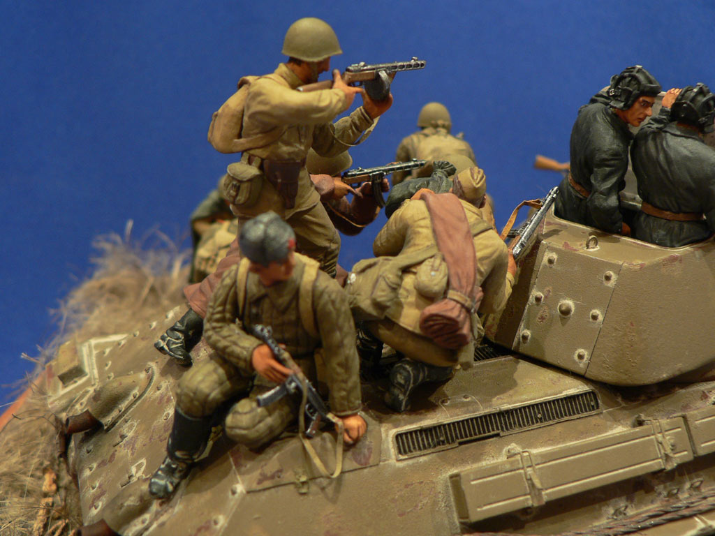 Dioramas and Vignettes: Soviet tank riders, photo #26