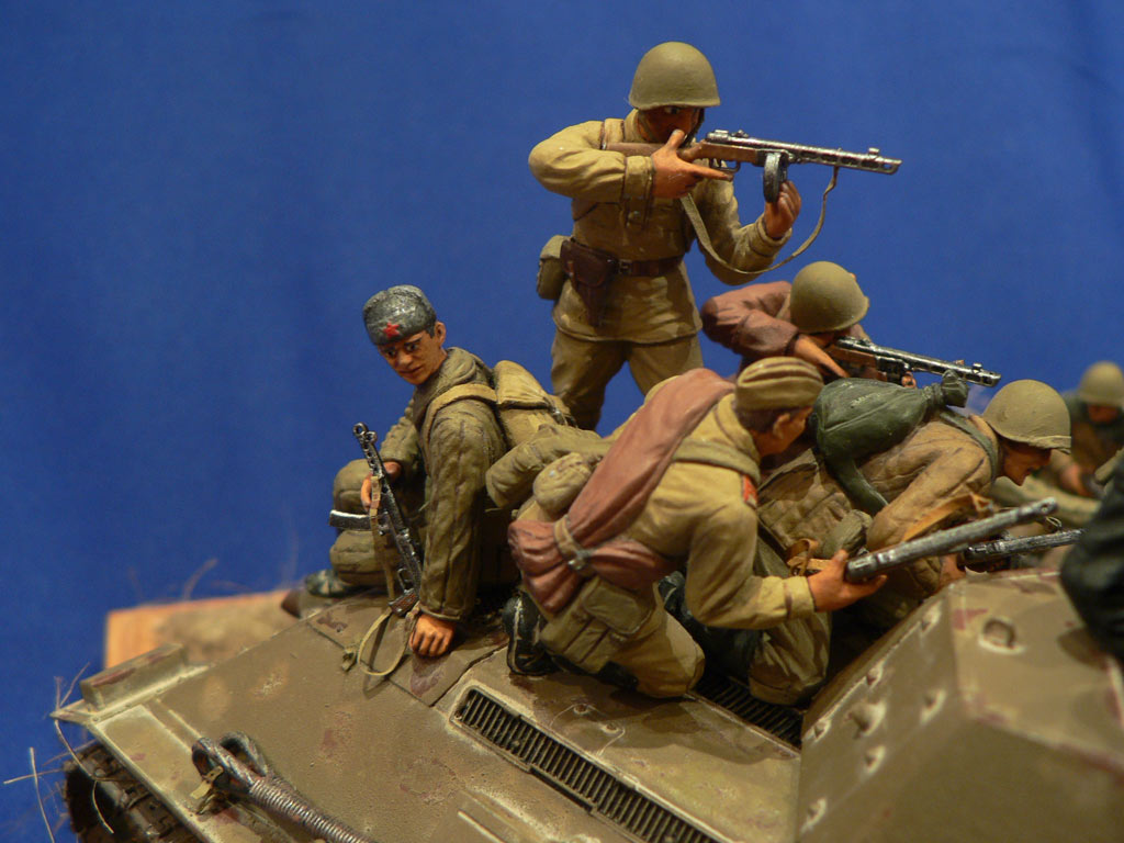 Dioramas and Vignettes: Soviet tank riders, photo #29