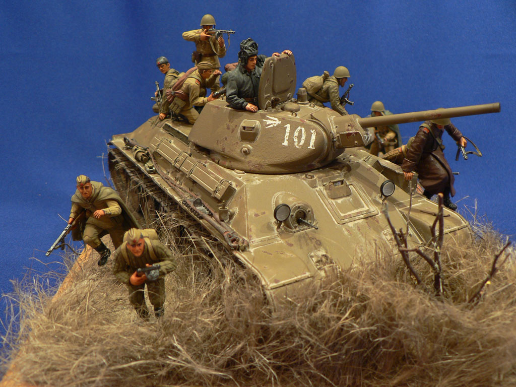 Dioramas and Vignettes: Soviet tank riders, photo #9