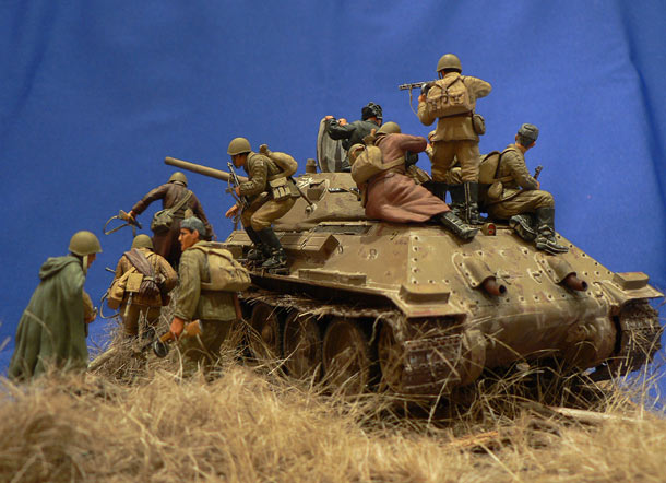 Dioramas and Vignettes: Soviet tank riders
