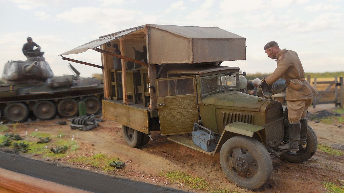 Dioramas and Vignettes: It's a luck to get a hit into the engine compartment..., photo #9