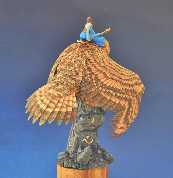 Miscellaneous: Elf on a giant eagle-owl, photo #4