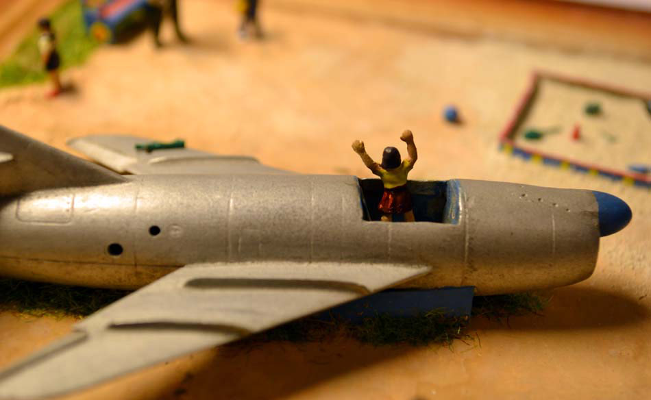 Диорамы и виньетки: Детский самолет (ракета КС-1 на детской площадке), фото #11
