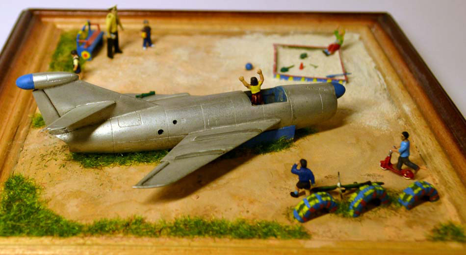 Dioramas and Vignettes: Сhild's plane (KS-1 rocket on the playground), photo #13